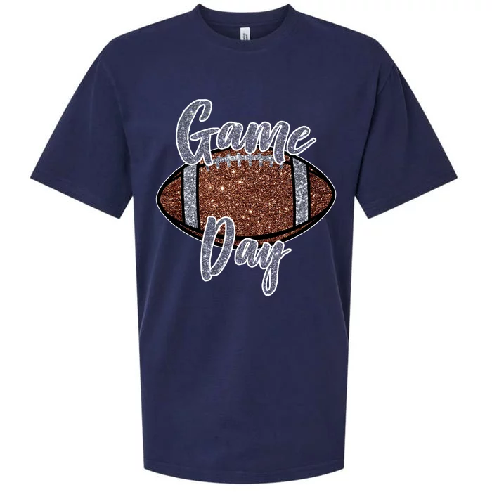 Game Day Festive Cute Football Sueded Cloud Jersey T-Shirt