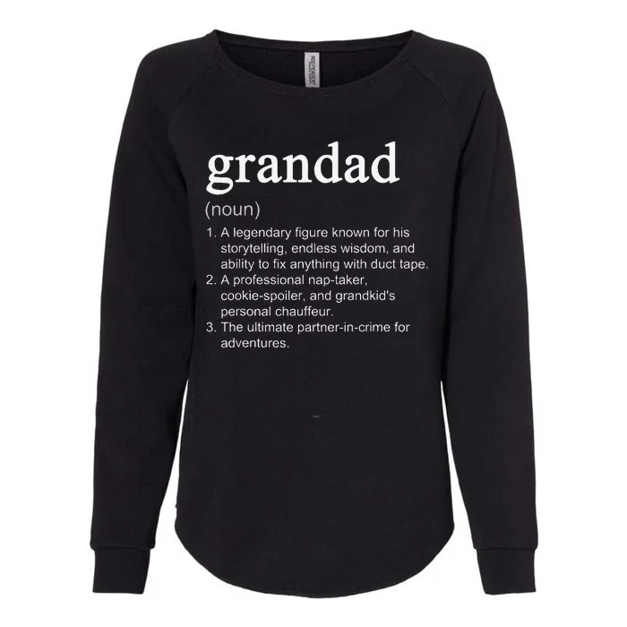 Grandad Definition Funny Cool Womens California Wash Sweatshirt