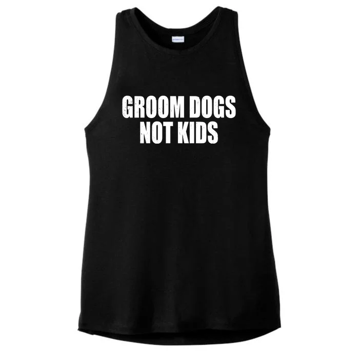 Groom Dogs Funny Dog Groomer Ladies Tri-Blend Wicking Tank