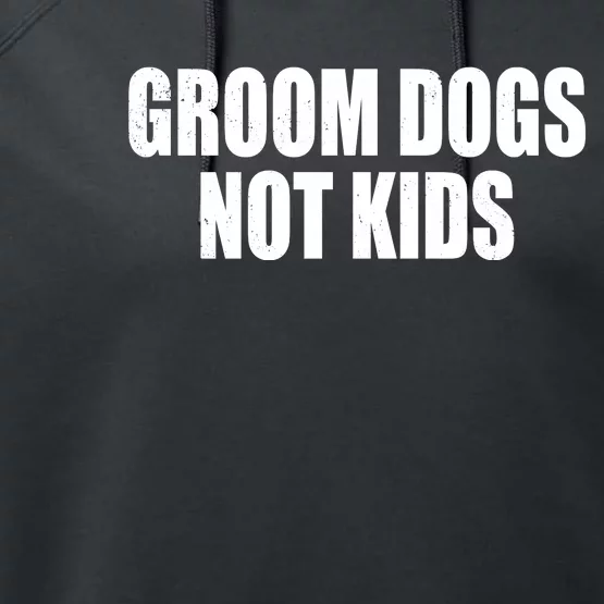 Groom Dogs Funny Dog Groomer Performance Fleece Hoodie