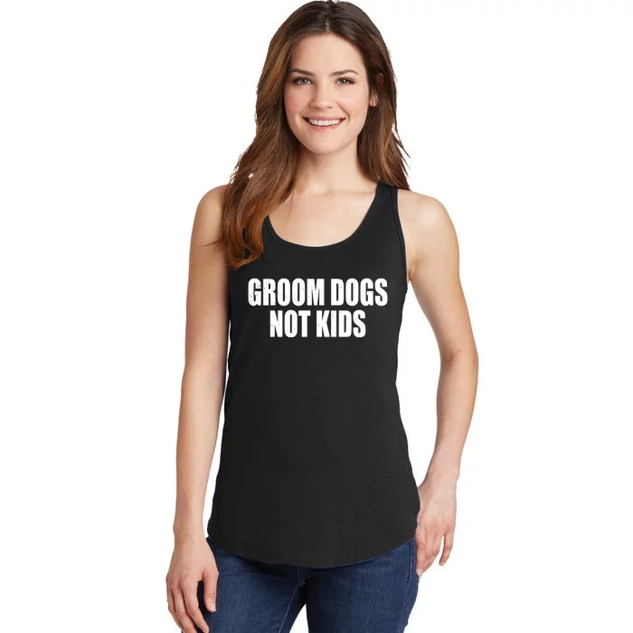 Groom Dogs Funny Dog Groomer Ladies Essential Tank