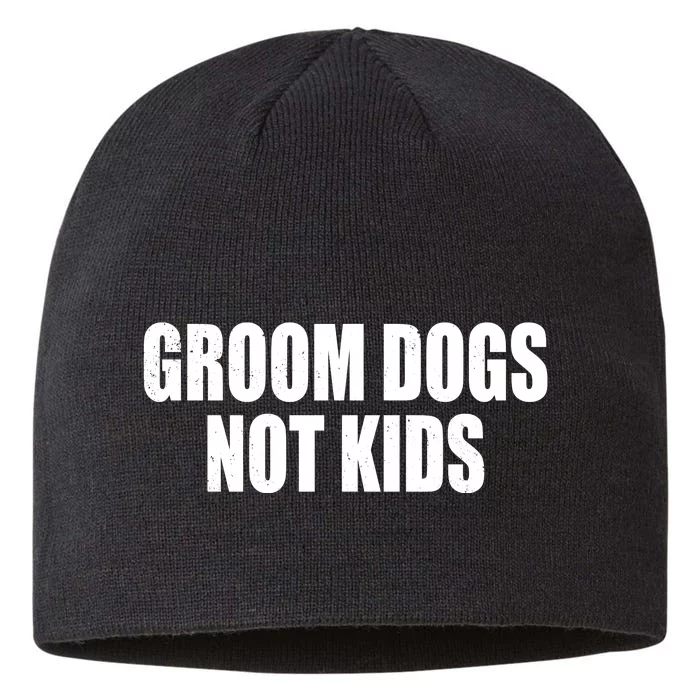 Groom Dogs Funny Dog Groomer 8 1/2in Sustainable Knit Beanie