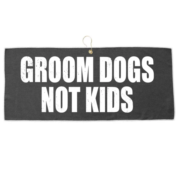 Groom Dogs Funny Dog Groomer Large Microfiber Waffle Golf Towel