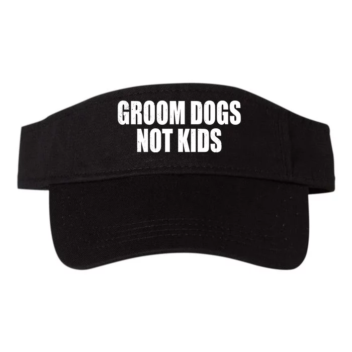 Groom Dogs Funny Dog Groomer Valucap Bio-Washed Visor