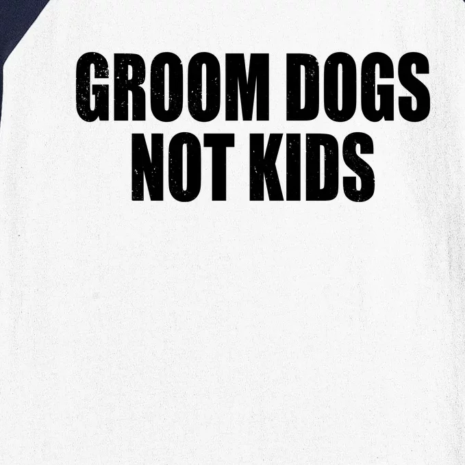 Groom Dogs Funny Dog Groomer Baseball Sleeve Shirt