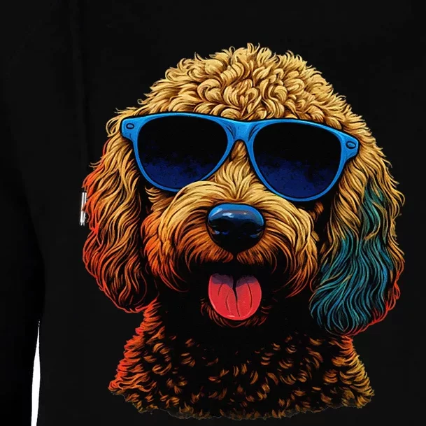 Goldendoodle Dood Funny Doodle Dog Golden Doodle Womens Funnel Neck Pullover Hood