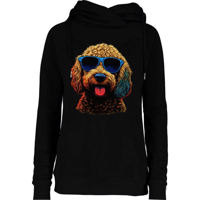 Goldendoodle Dood Funny Doodle Dog Golden Doodle Womens Funnel Neck Pullover Hood