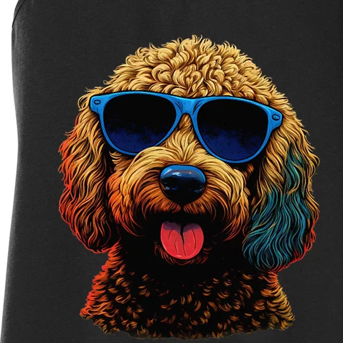 Goldendoodle Dood Funny Doodle Dog Golden Doodle Women's Racerback Tank