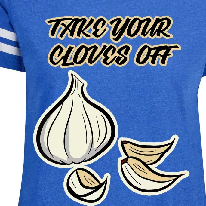 Garlic Design For And Wo Take Your Cloves Off Enza Ladies Jersey Football T-Shirt