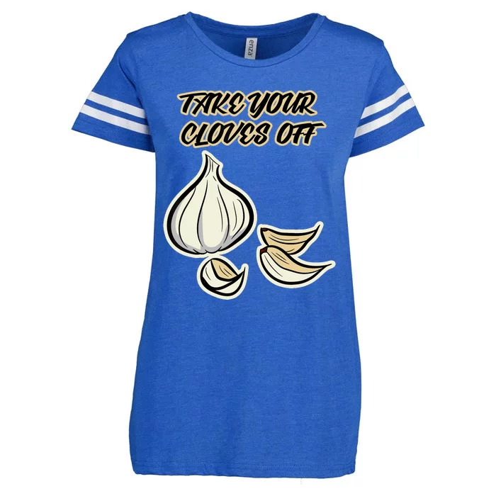 Garlic Design For And Wo Take Your Cloves Off Enza Ladies Jersey Football T-Shirt