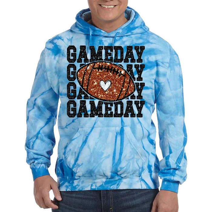 Game Day Football Lover Trendy Tie Dye Hoodie