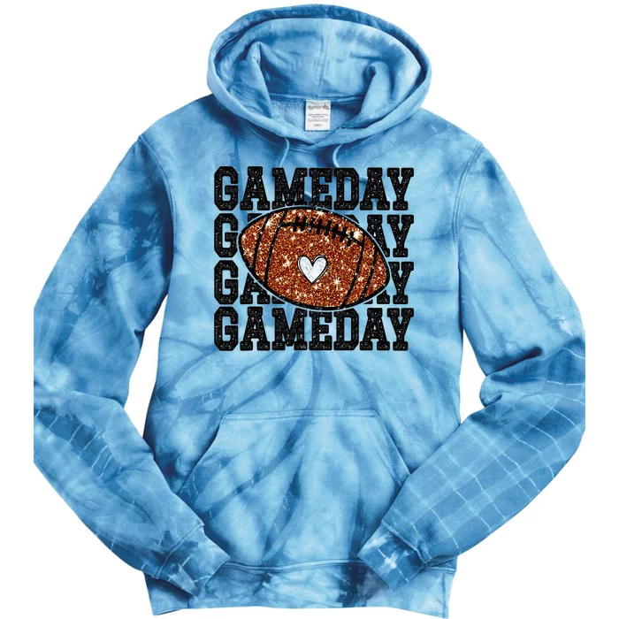 Game Day Football Lover Trendy Tie Dye Hoodie