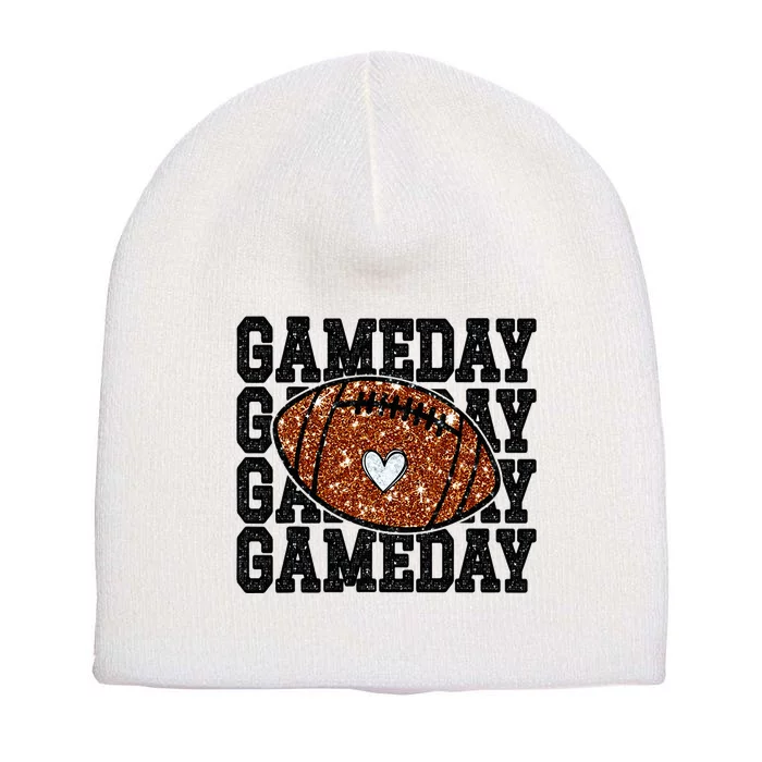 Game Day Football Lover Trendy Short Acrylic Beanie