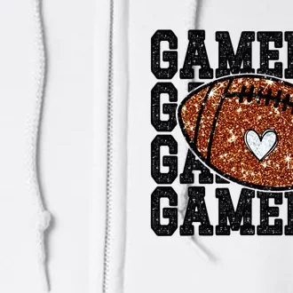 Game Day Football Lover Trendy Full Zip Hoodie