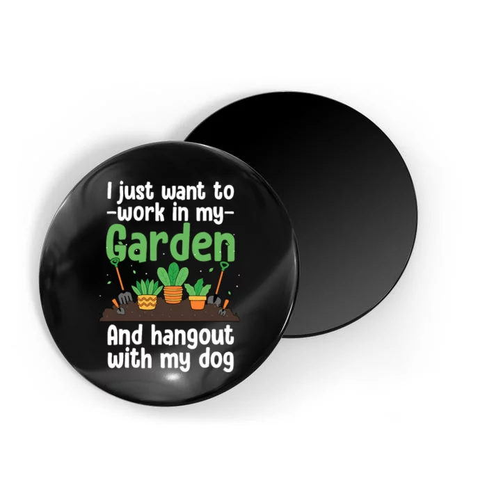 Gardening Design For Plant Lover Florist Gardener Magnet