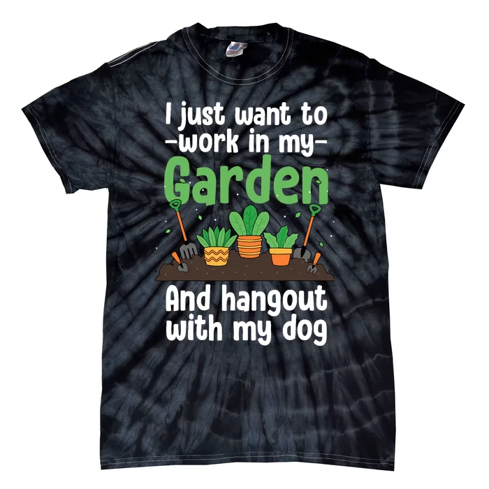 Gardening Design For Plant Lover Florist Gardener Tie-Dye T-Shirt