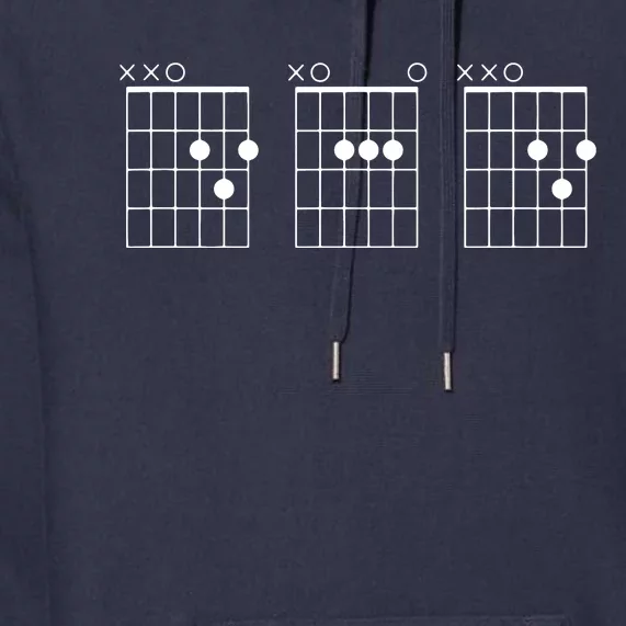 Guitarist Dad Fathers Day Shirts DAD Guitar Chords Premium Hoodie