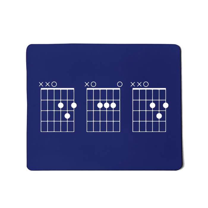 Guitarist Dad Fathers Day Shirts DAD Guitar Chords Mousepad