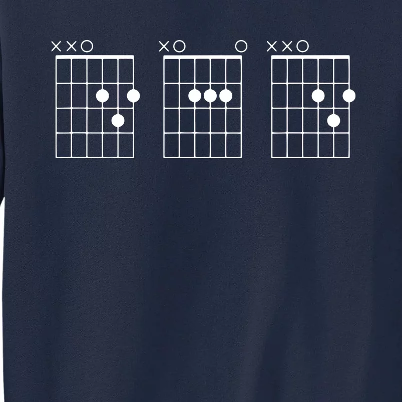 Guitarist Dad Fathers Day Shirts DAD Guitar Chords Tall Sweatshirt