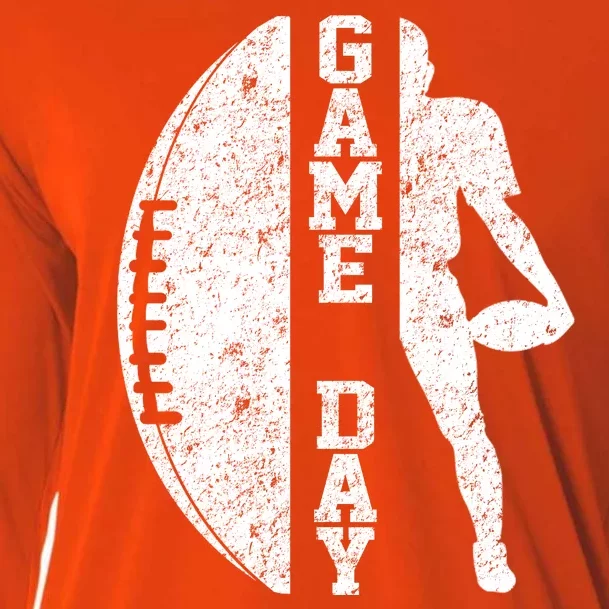 Game Day Football Vintage Sport Cooling Performance Long Sleeve Crew