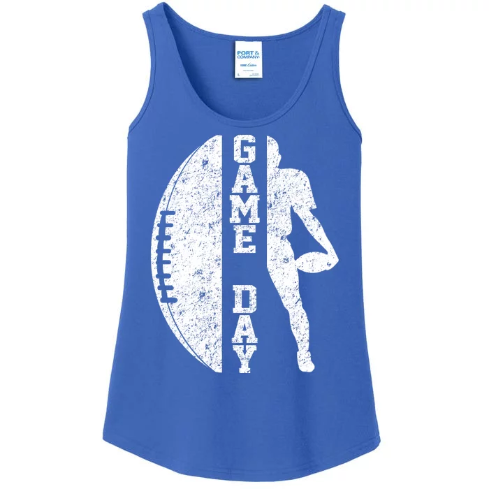 Game Day Football Vintage Sport Ladies Essential Tank