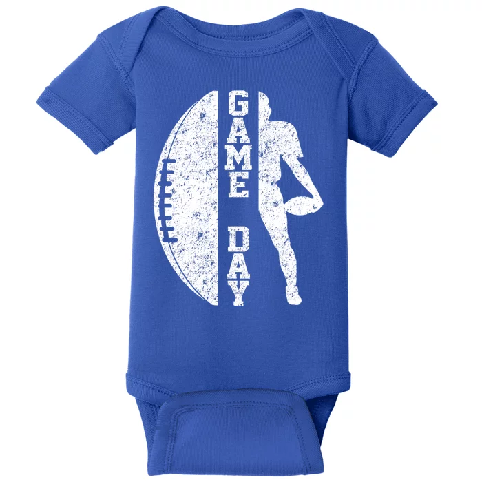 Game Day Football Vintage Sport Baby Bodysuit