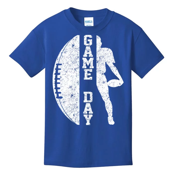 Game Day Football Vintage Sport Kids T-Shirt