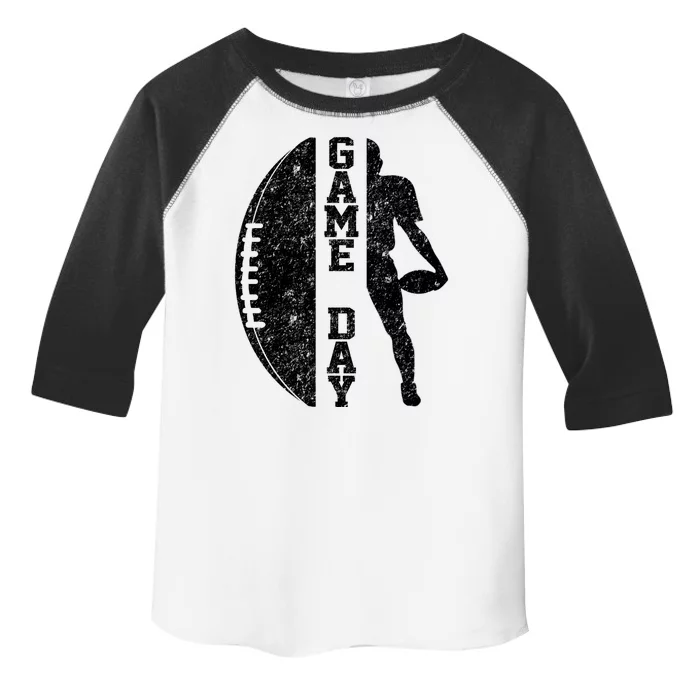 Game Day Football Vintage Sport Toddler Fine Jersey T-Shirt