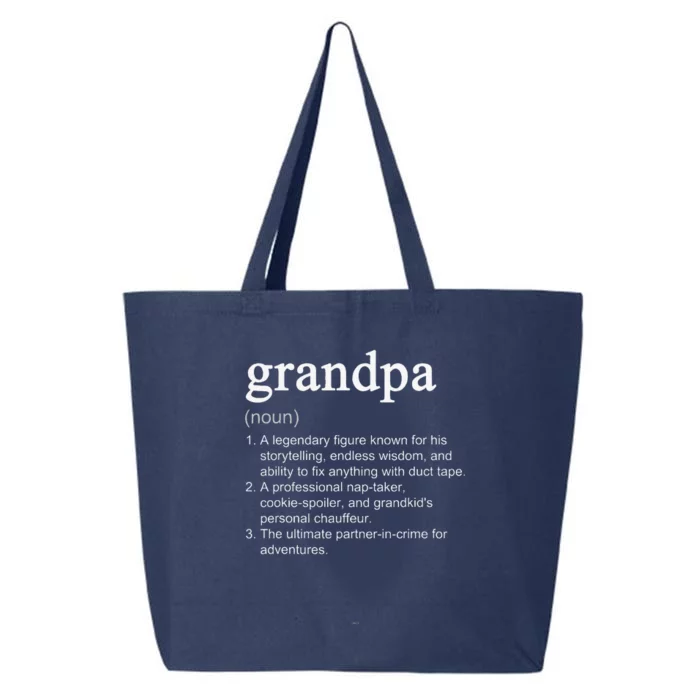 Grandpa Definition Funny Cool 25L Jumbo Tote