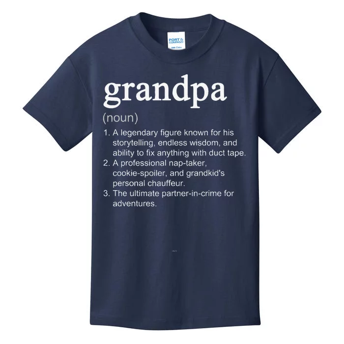 Grandpa Definition Funny Cool Kids T-Shirt