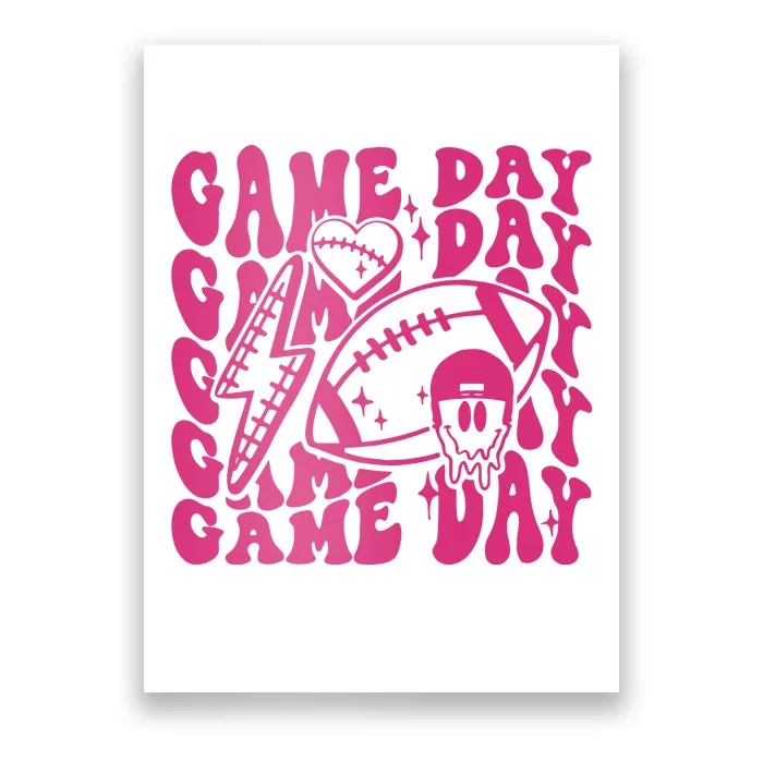 Game Day Football Funny Football Png Touchdown Season Football Fan Poster