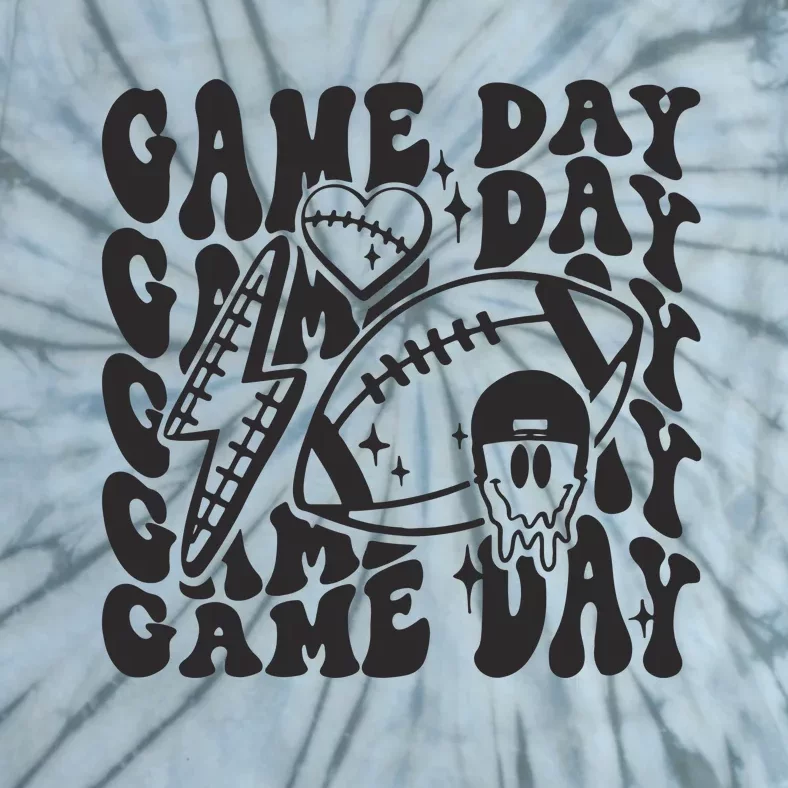 Game Day Football Funny Football Png Touchdown Season Football Fan Tie-Dye T-Shirt