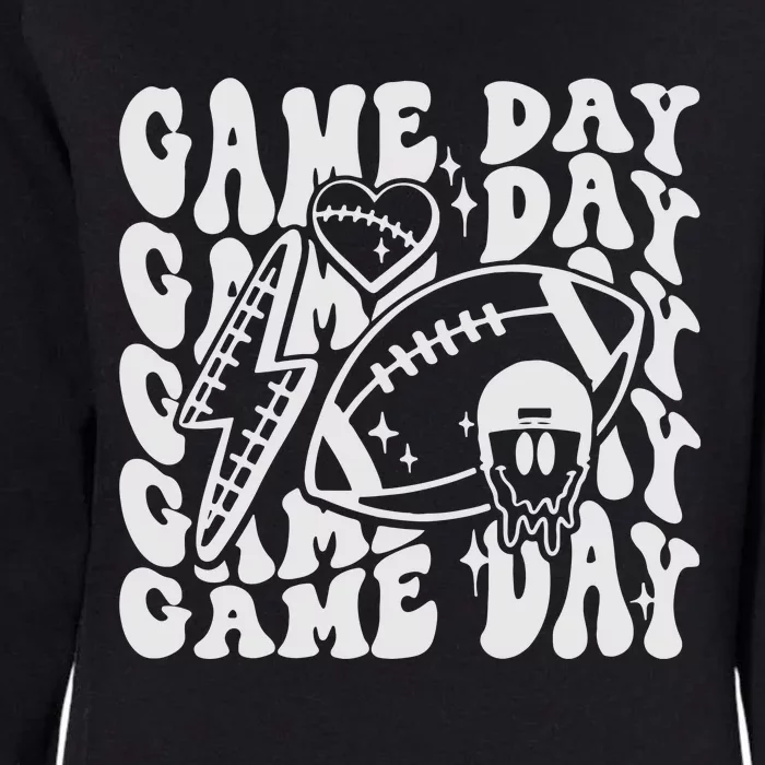 Game Day Football Funny Football Png Touchdown Season Football Fan Womens California Wash Sweatshirt