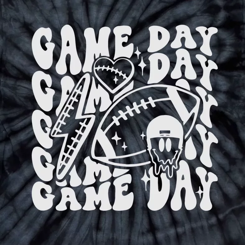 Game Day Football Funny Football Png Touchdown Season Football Fan Tie-Dye T-Shirt