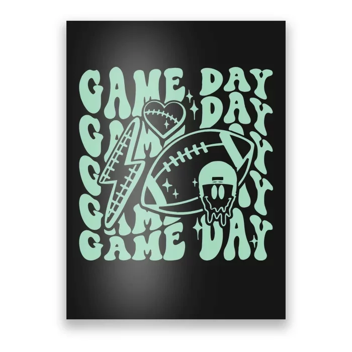 Game Day Football Funny Football Png Touchdown Season Football Fan Poster