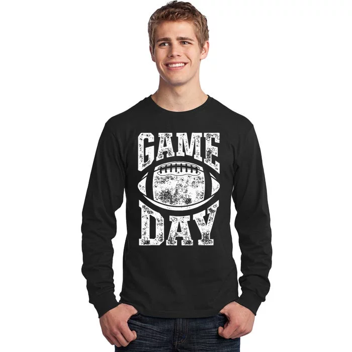 Game Day Football Season Team Sports Vintage Tall Long Sleeve T-Shirt