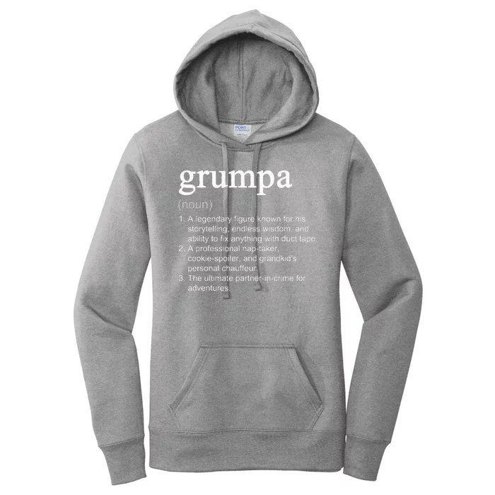 Grumpa Definition Funny Cool Women's Pullover Hoodie