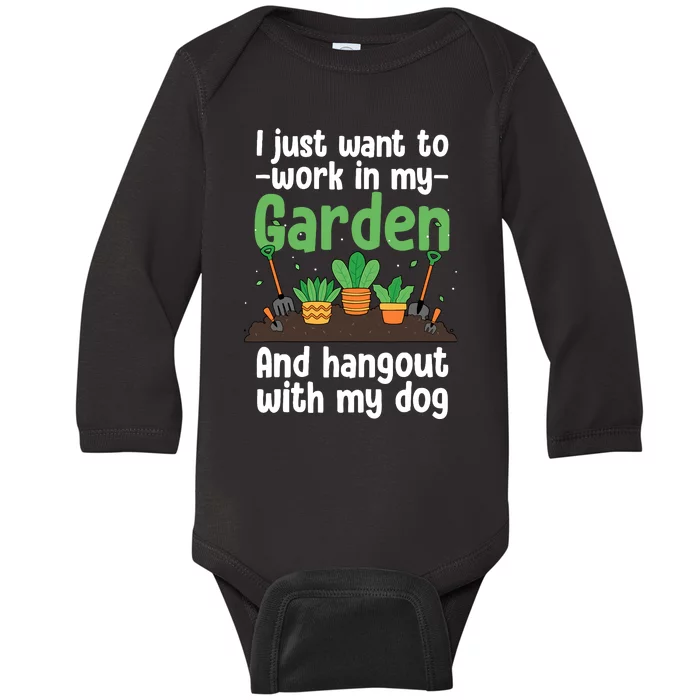 Gardening Design For Plant Lover Florist Gardener Baby Long Sleeve Bodysuit