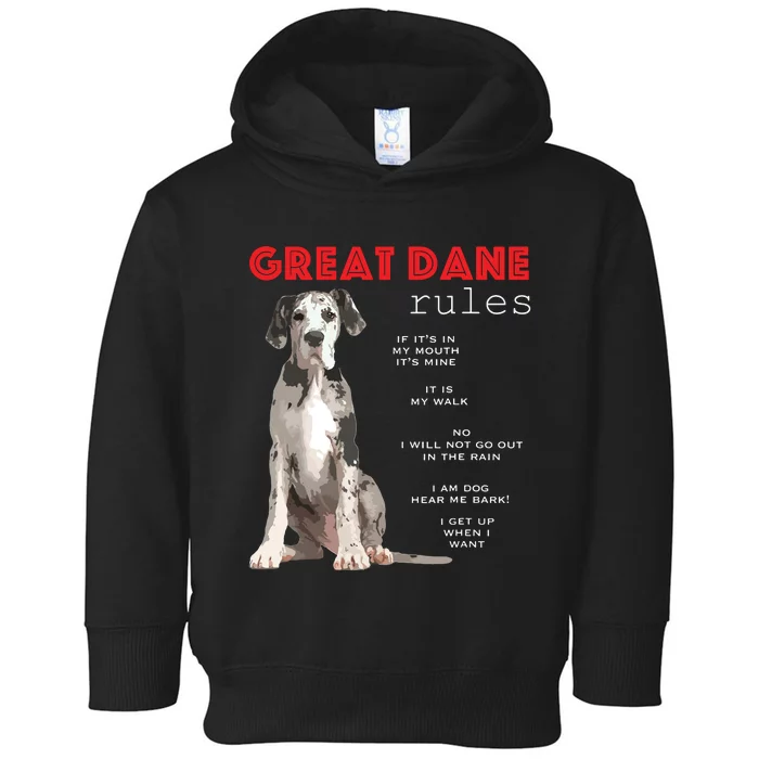 Great Dane Funny Great Dane Lover Toddler Hoodie