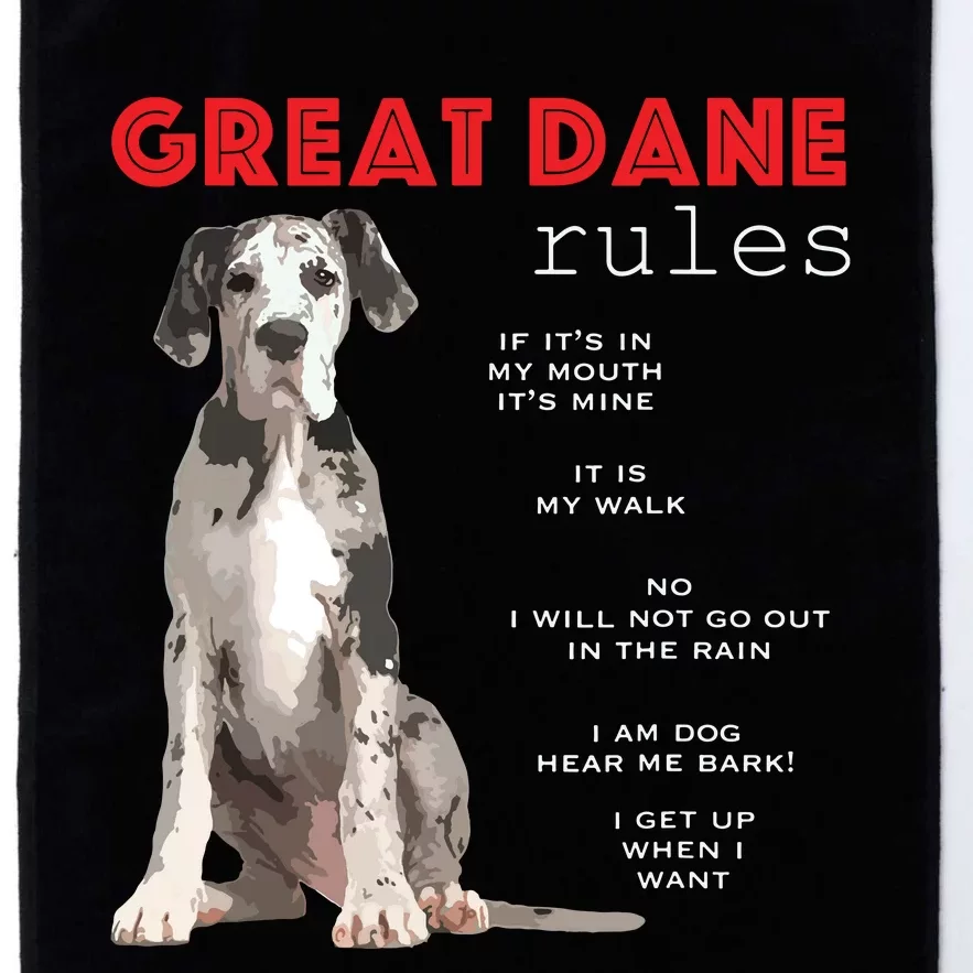 Great Dane Funny Great Dane Lover Platinum Collection Golf Towel