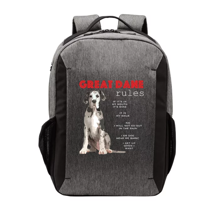 Great Dane Funny Great Dane Lover Vector Backpack