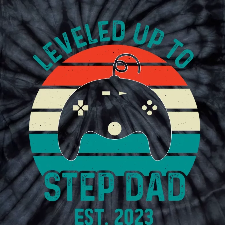 Gamer Dad Fathers Day Step Dad Tie-Dye T-Shirt