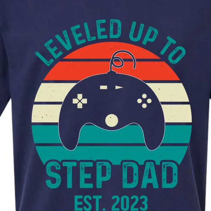 Gamer Dad Fathers Day Step Dad Sueded Cloud Jersey T-Shirt