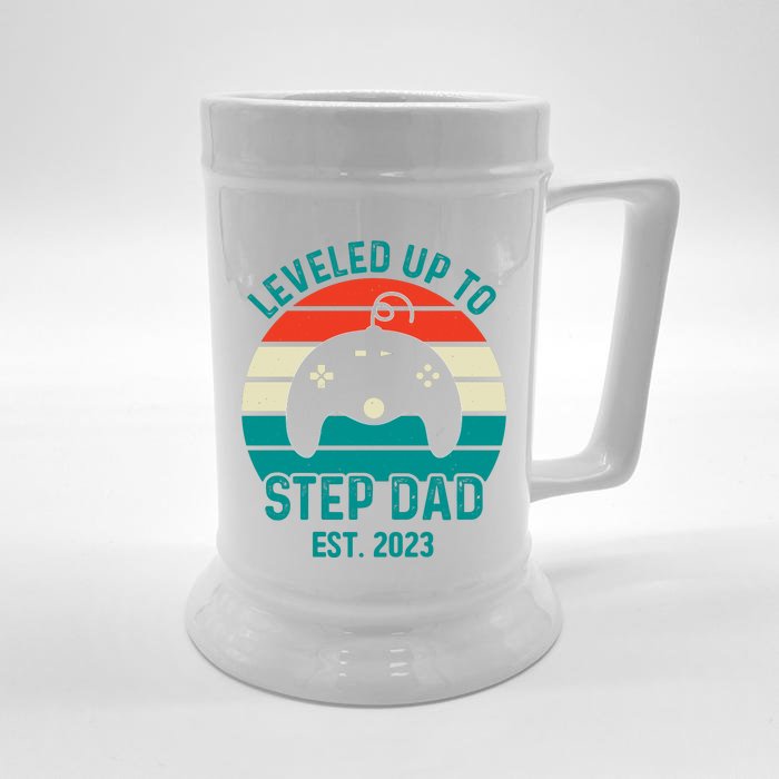 Gamer Dad Fathers Day Step Dad Front & Back Beer Stein