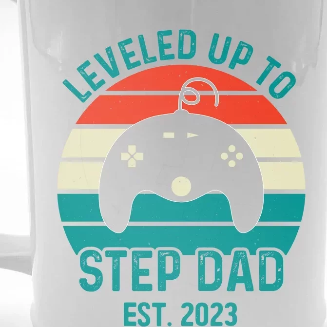 Gamer Dad Fathers Day Step Dad Front & Back Beer Stein