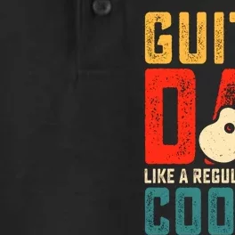 Guitar Dad Father's Day T Dry Zone Grid Performance Polo