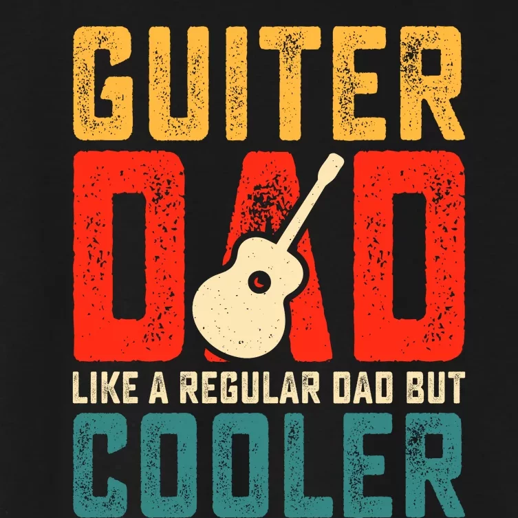 Guitar Dad Father's Day T Women's Crop Top Tee