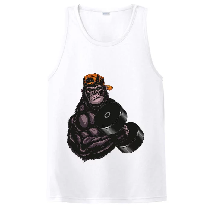 Gorilla Dumbbell Fitness Workout Gym For Lover Bodybuilding Performance Tank