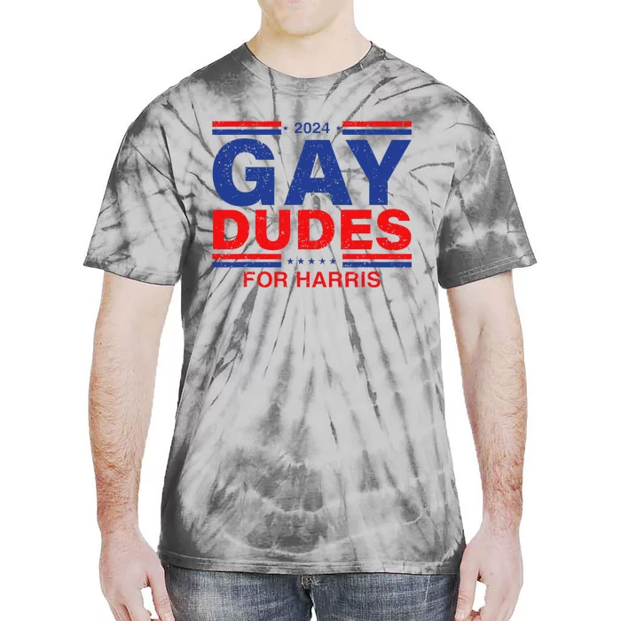 Gay Dudes For Harris Vintage Retro Harris Tie-Dye T-Shirt