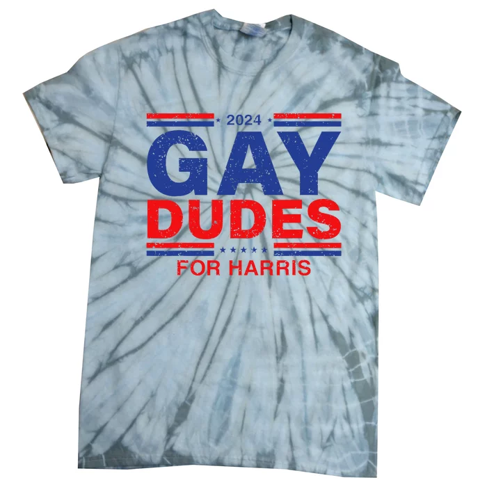 Gay Dudes For Harris Vintage Retro Harris Tie-Dye T-Shirt